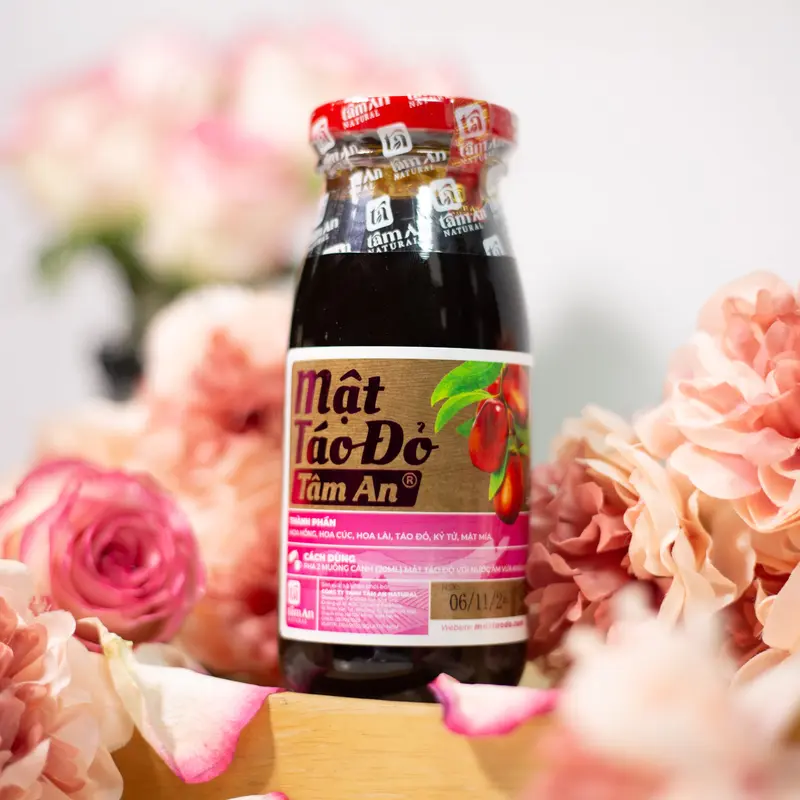 Mật Táo Đỏ Hoa Hồng Tâm An 250ml, Hoa Hồng, Táo Đỏ, Bông Cúc, Hoa Lài, Mật Mía 7