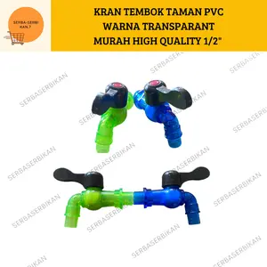 KRAN AIR TAMAN KERAN TEMBOK ENGKOL PVC PLASTIK HIGH QUALITY MURAH