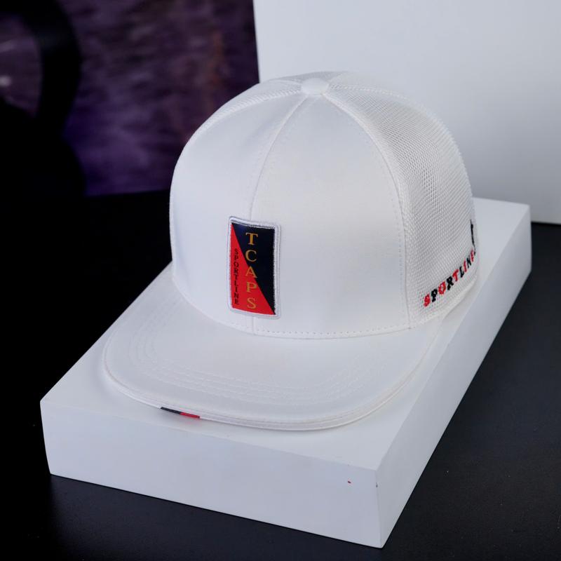 Mũ Bít Đuôi TCaps Unisex size 55-57cm Phối Lưới Thoáng Mát Màu Đen Đỏ Chính Hãng Chất Liệu Cotton Lạnh Nam Chất Lượng