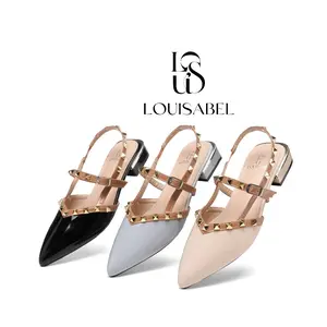 LOUISABEL Vallencia Flat Shoes Sepatu Sandal Flat Wanita Slingback Luxury LSB-6118-D