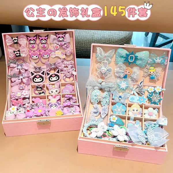 Hộp Quà Tặng Kẹp Tóc Sanrio, Dành Cho Trẻ Em, Kẹp Tóc Bé Gái, Phụ Kiện Tóc Ngày Lễ Cho Bé, Hộp Trang Sức, Thích Hợp Cho Clow M Và Aisha 2