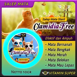 Salep Cream Mata Kucing Clamidia Free Salep Mata Clamidia, Mata Bernanah, Mata Bengkak, Mata Merah, dan Mata Mau Lepas pada Kucing