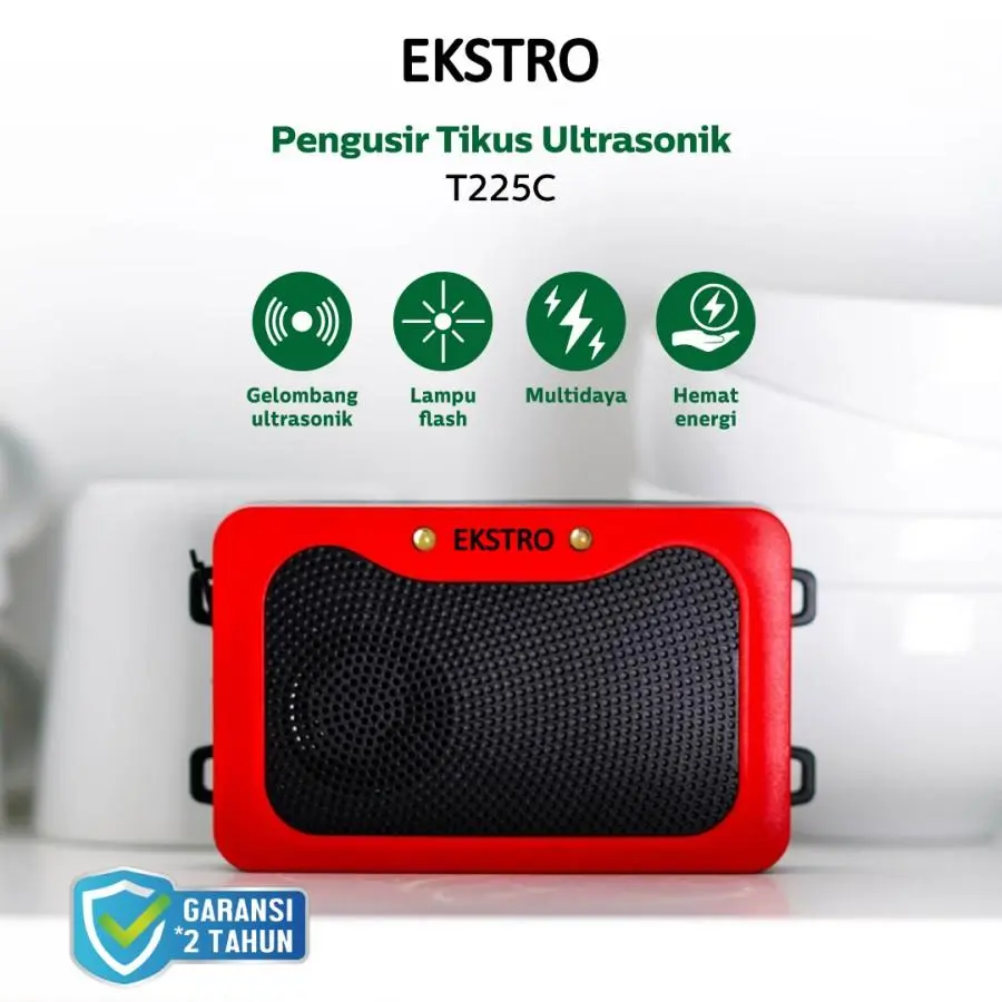 T225C Portable Pengusir Tikus Ultrasonic - Baterai