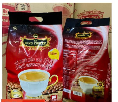 Cà Phê Hòa Tan 3In1 King Coffee -Túi lớn 88 gói * 16g