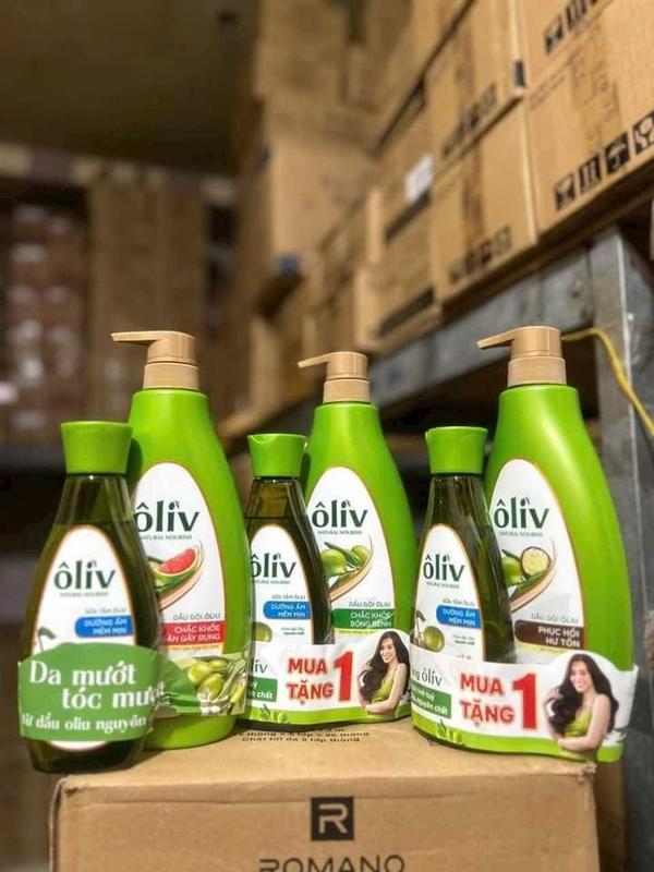 Dầu Gội Dưỡng Tóc Oliv 650ml tặng kèm sữa tắm tùy loại 250ml 0