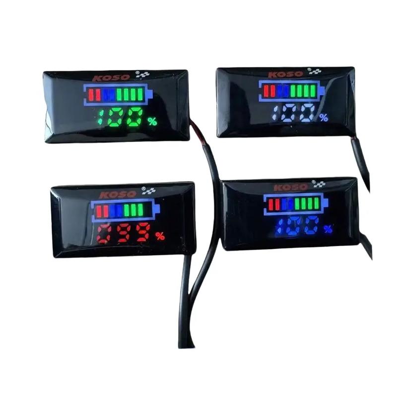  Đồng hồ báo volt điện tử koso v2 hiện vạch pin 7-100v chống nước kèm pat gắn 