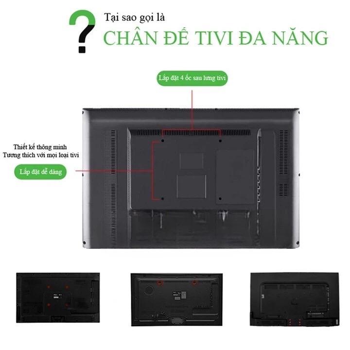 ￼Chân Đế Tivi Đa Năng ErgoTeck E601 - Lắp Mọi Hãng Tivi 26 - 40 Inch 2