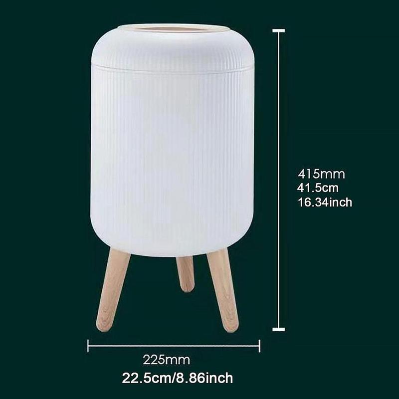 Product Introduction of Press Type Trash Can Garbage Bin Garbage Can Household Bin Waste Bin for Living Room Bedroom Desk Bathroom Vanity Tabletop 0