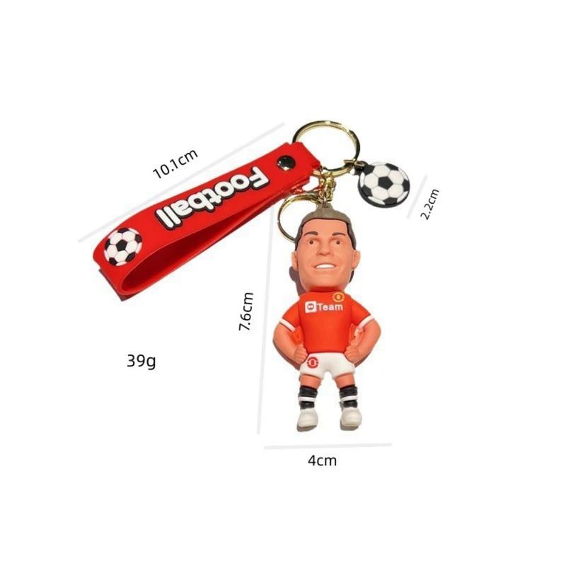 Product Introduction of Football Star Ronaldo Figure Keychain Jewelry Bag Pendent Keyring Collection Doll Car Ornaments Key Accessories Souvenirs Gifts 4