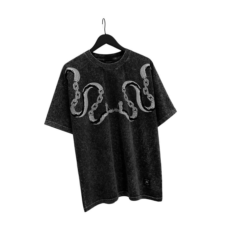 Áo Thun Odin Gem Snake ODIN CLUB, Áo phông nam nữ unisex form rộng chất liệu vải wash acid