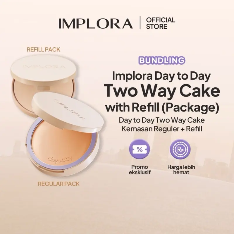 IMPLORA Day To Day Two Way Cake - Bedak Implora Day To Day 2