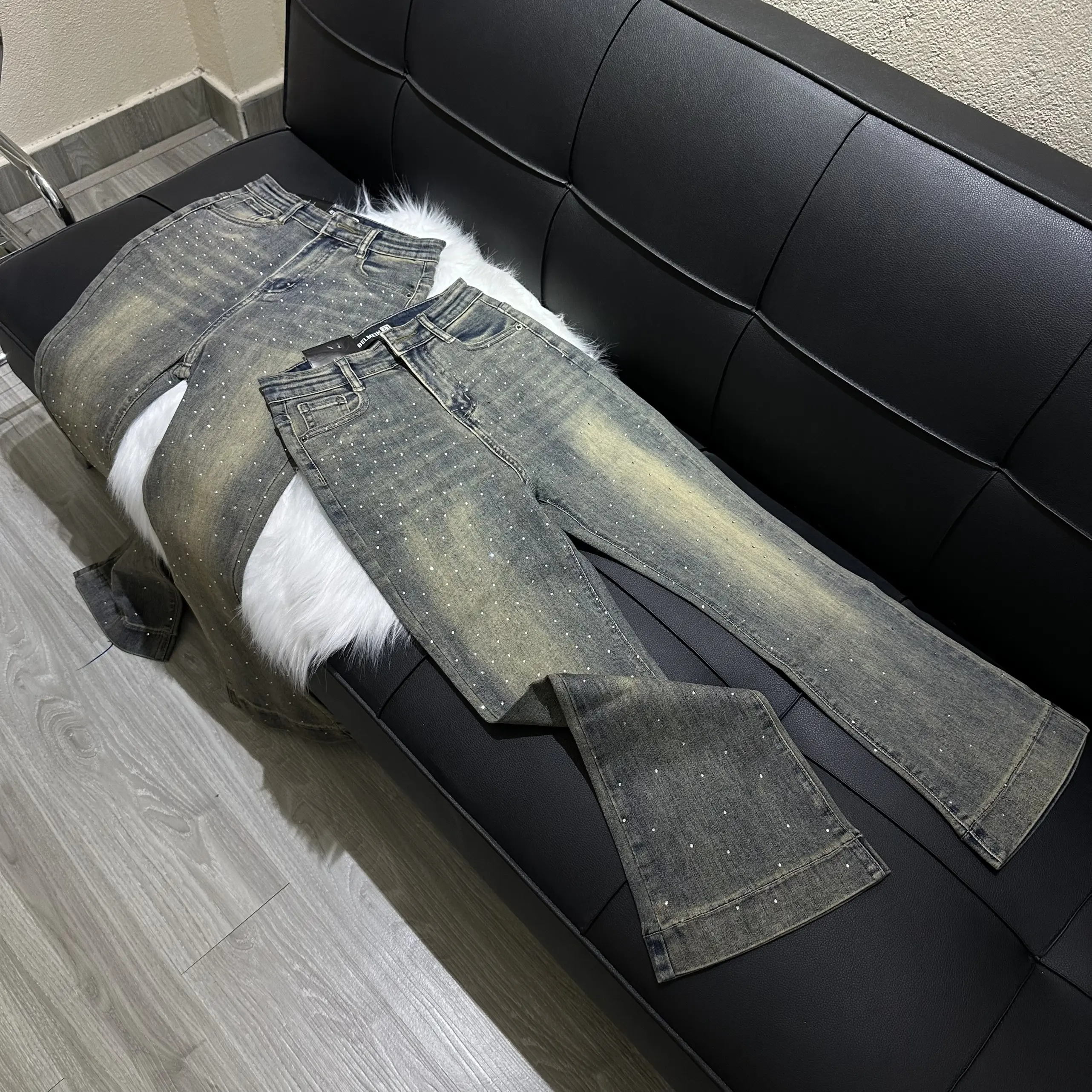 [M22]QUẦN BÒ LOE ĐÍNH ĐÁ 9 TẤC PHOM NHỎ CHO CÁC NÀNG NẤM SUCHIN'S JEANS M22
