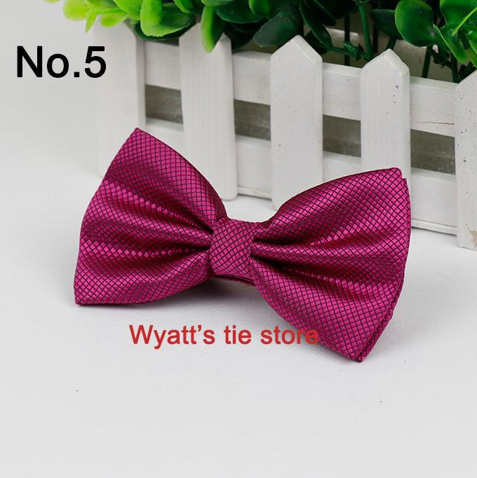 Product Introduction of $ Bow Tie Men's Polyester Jacquard Bow Tie Hidden Check Fine Texture Bow Tie Korean Style British Wedding Bow Tie 5
