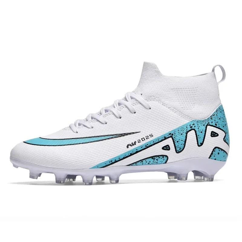 High Top Football Boots FG AG Adult Youth Professional Training Football Shoes Fashionable Trendy Lightweight Anti Slip Sneaker 8