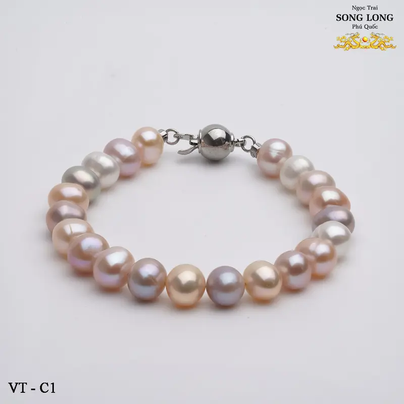[VTC1] Chuỗi tay ngọc trai size 8mm ngọc ovan 0