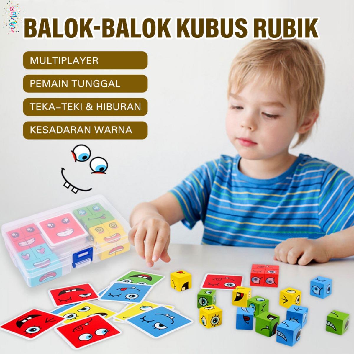 Mainan Face Changing Cube - Puzzle Edukasi Ekspresi Wajah, Permainan Ketangkasan Anak, Game Keluarga Interaktif yang Mengasah Kreativitas, Keterampilan Motorik, dan Berpikir Logis Anak! Mainan Face Changing Cube - Puzzle Edukasi Ekspresi Wajah, Permainan Ketangkasan Anak, Game Keluarga Interaktif yang Mengasah Kreativitas, Keterampilan Motorik, dan Berpikir Logis Anak!