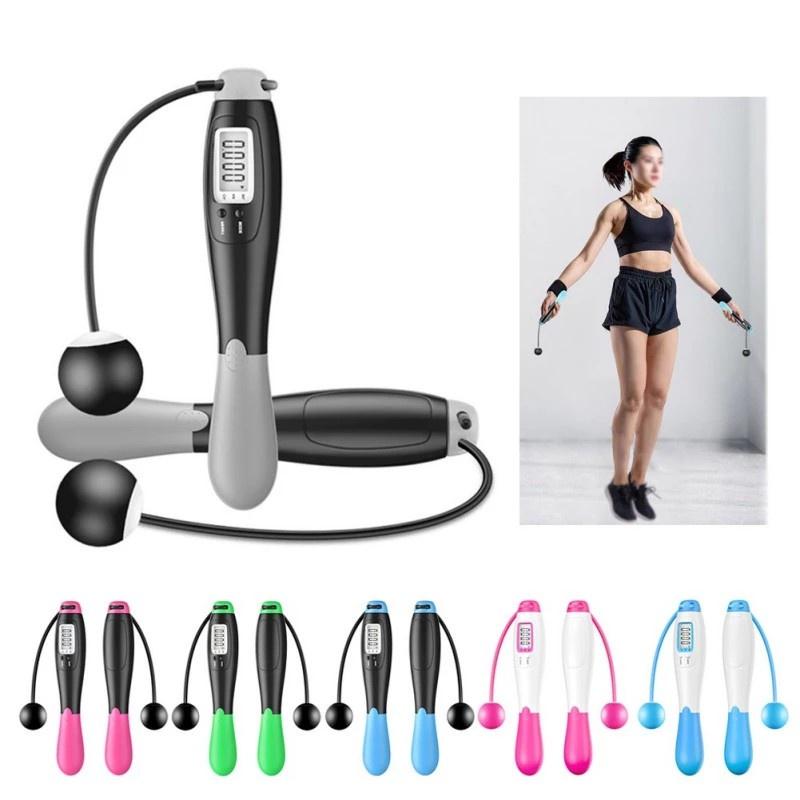 Flexible Rope Skipping 2 In 1 Digital Jump Rope Counting Skipping ...