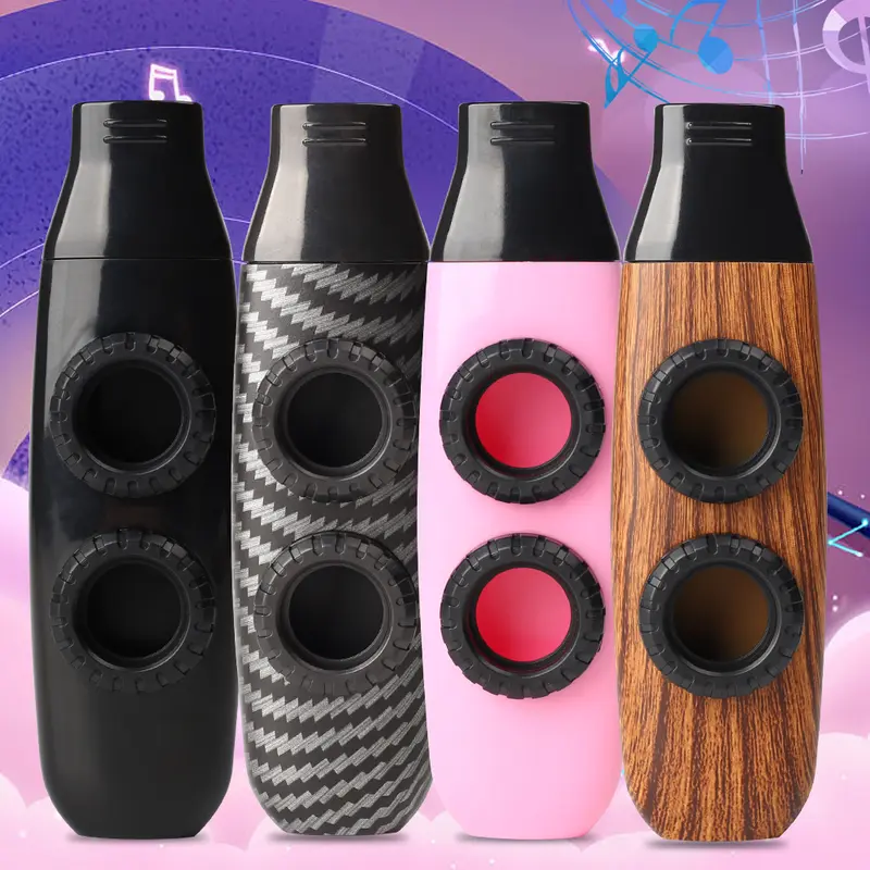 Kazoos, Hai Lỗ Sáo , Chất Liệu ABS, Nhạc Cụ Kazoos Đơn Giản, Thích Hợp Cho Đàn Ukulele Và Guitar Đi Kèm 0