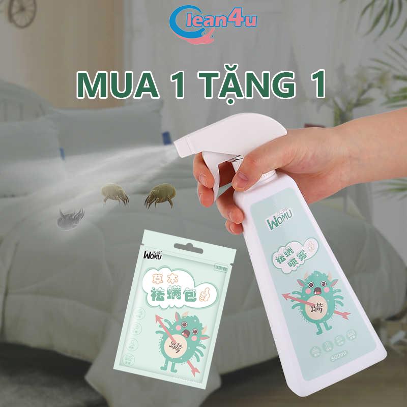xịt giường diệt rận chai xịt mạt bụi ka 500ml bình xịt diệt bọ ve, bọ rệp chai xịt chống bám bụi pillow  spray