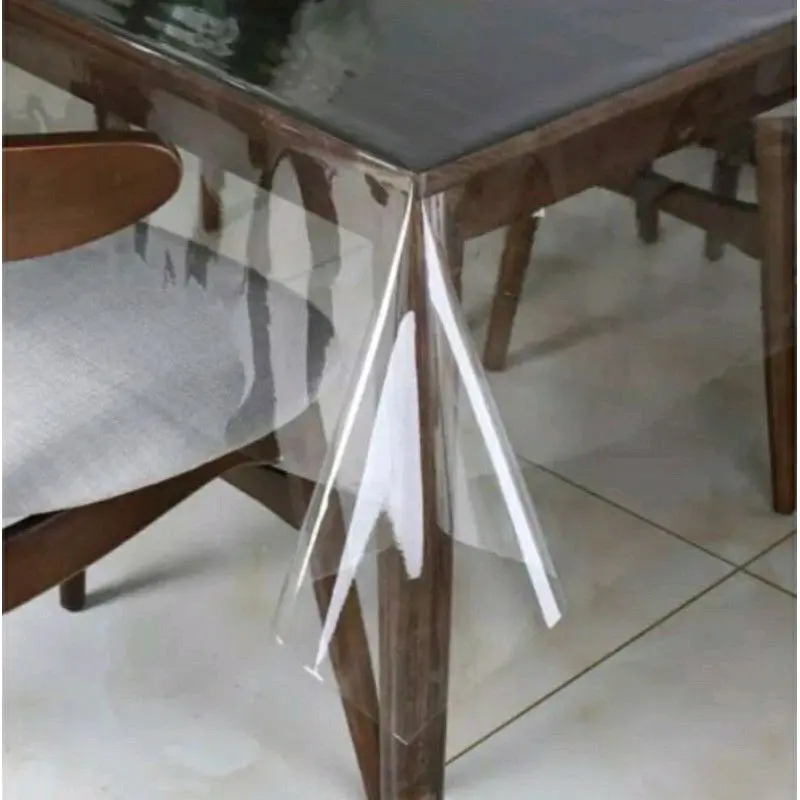 plastik mika lemes ukuran 2 meterx137cm/perlengkapan rumah tangga Taplak Meja Tahan air Tahan air Tahan minyak Modern Dekorasi