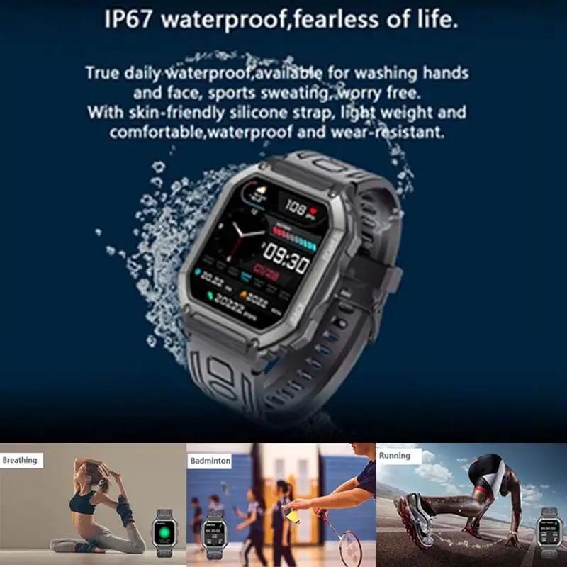 Product Introduction of SKKKT Smart Watch K6 นาฬิกาออกกำลังกาย เครื่องติดตามกีฬา ความดันโลหิตออกซิเจนในเลือด หน้าจอ รองรับโหมดกีฬา รองรับ Android/IOS 8