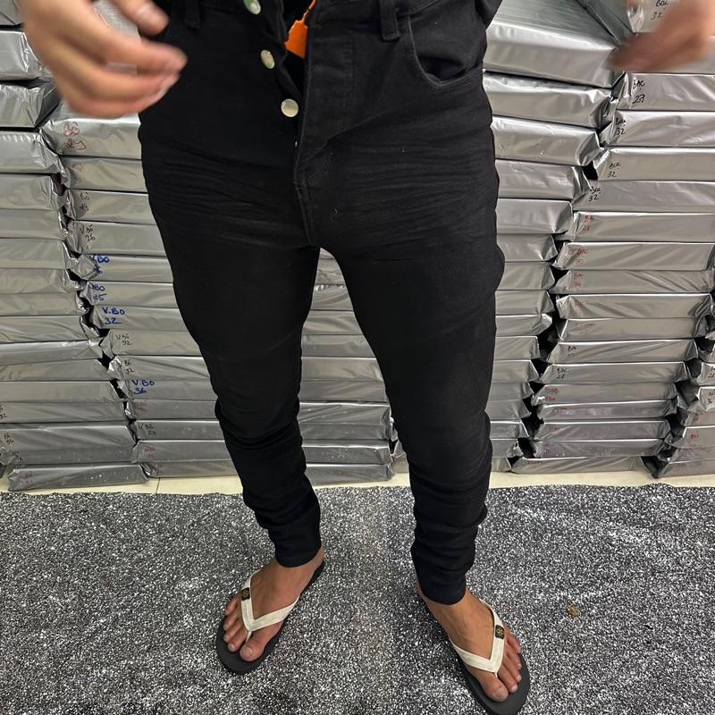 Quần bò ôm chân đủ size dành cho người chân nhỏ, có ép 3D dập nổi trước sau , cúc khắc chữ tem tag sườn như lai ao. Có Túi Jean Pants quần  jeans Menswear quan nam jean   vá quần