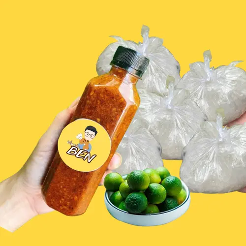 Combo 2 chai nước chấm 300ml + 10 phần bánh tráng Nước Sốt