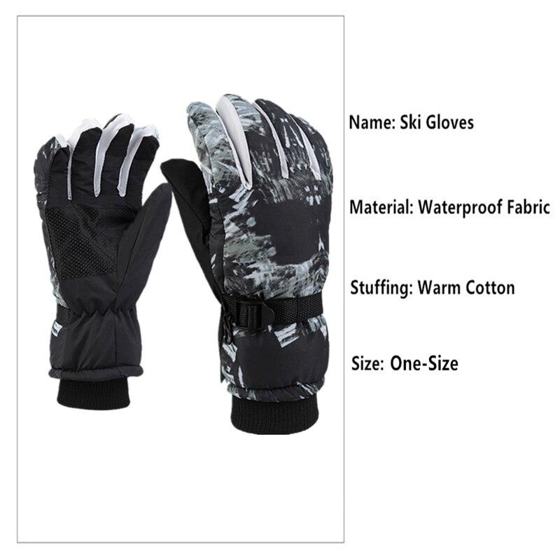 Product Introduction of Men Black Ski Gloves Ultralight PU Waterproof Winter Warm Gloves Snowboard Male Cycling Motorcycle Riding Snow Windproof Gloves 25
