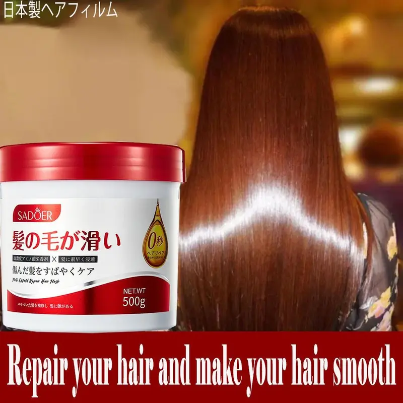 SADOER Japan Hair Mask Keratin Conditioner Masker Kondisioner Rambut 500g Original 100% Treatment Smoothing 4
