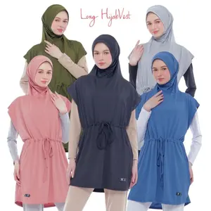 Hijab Rompi Instant Muslim Tunik Vest Olahraga Wanita Terbaru Sport Kekinian