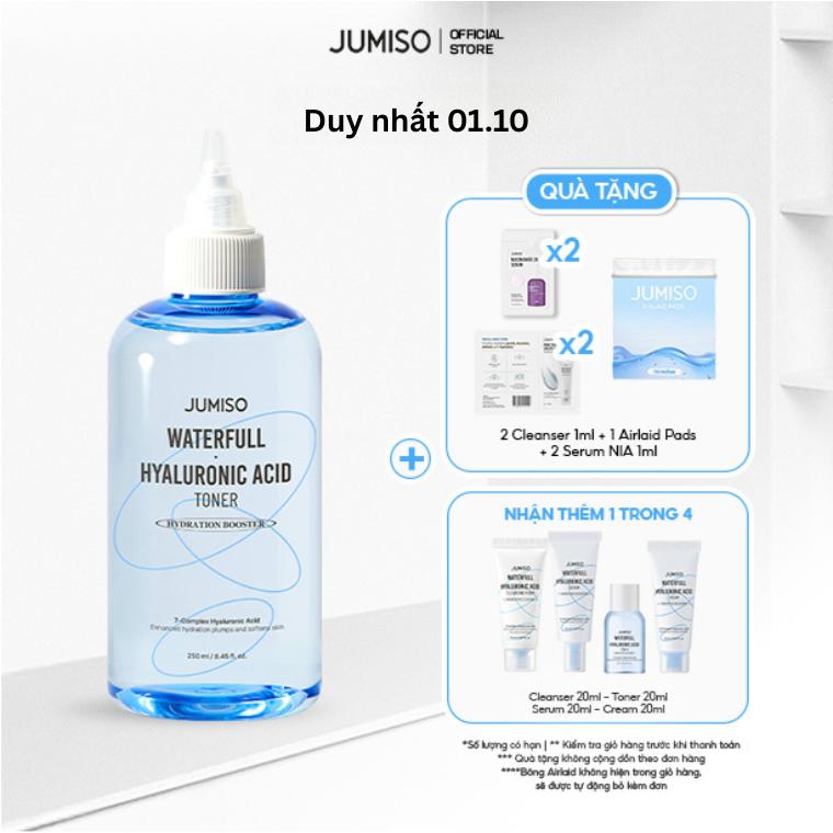 Nước hoa hồng cấp ẩm JUMISO Waterfull Hyaluronic Acid Toner 250ml