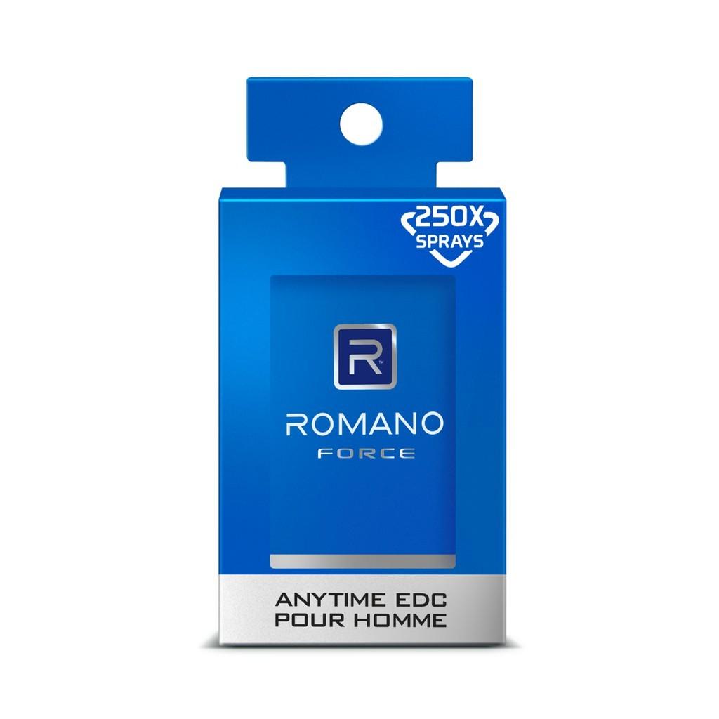 Romano Eau De Cologne Pocket Parfum Pria Force Anytime 18ml