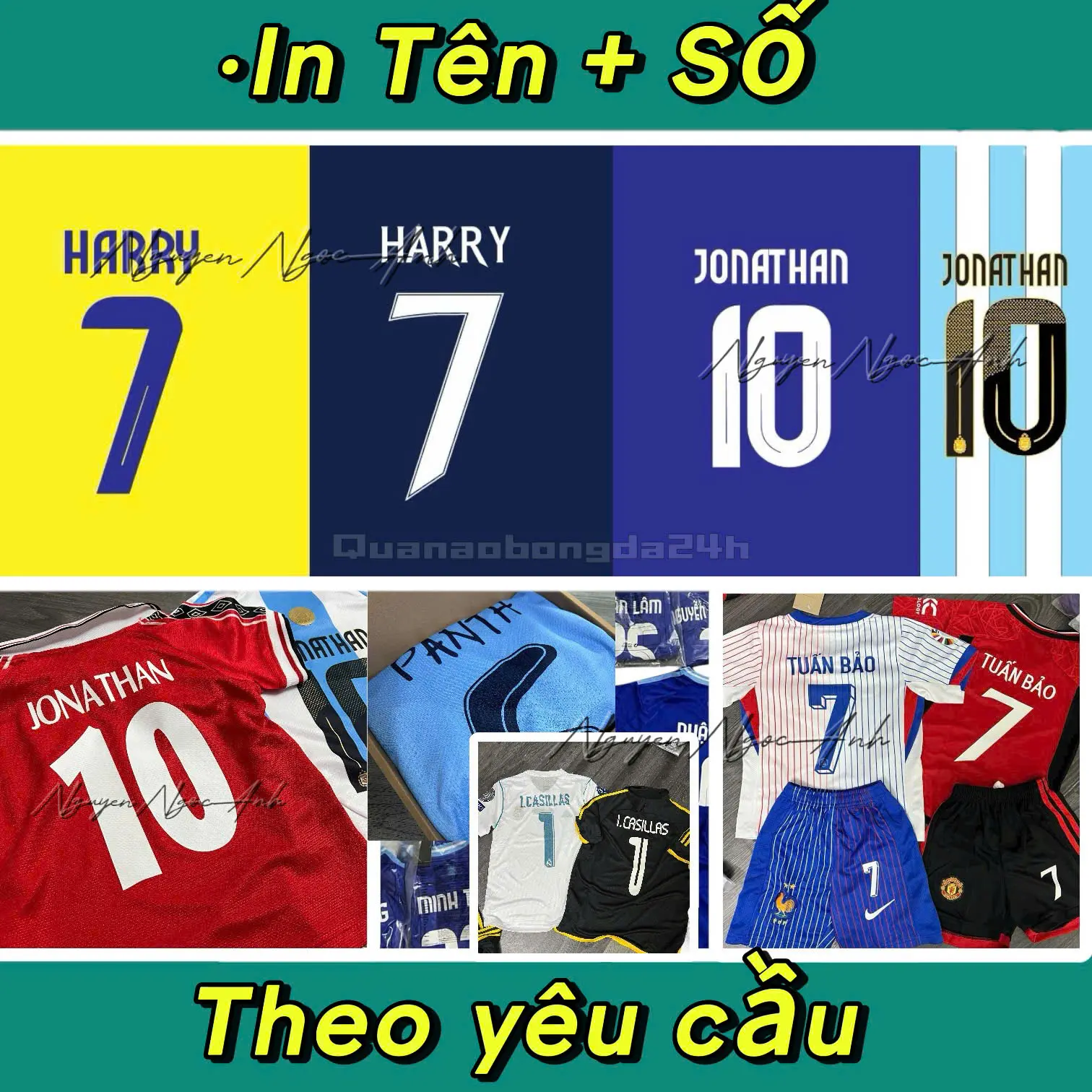 Gói In Tên Số Theo Yêu Cầu