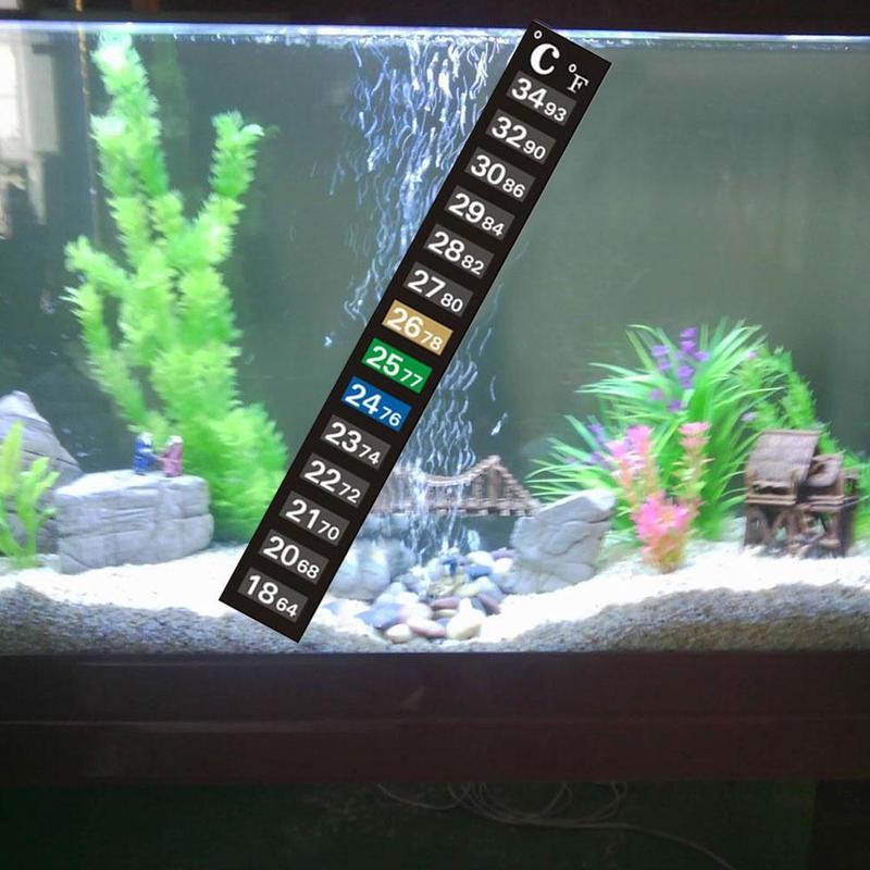 Product Introduction of 1Pcs Stick-on Digital Aquarium Fish Tank Fridge Thermometer Measurement Sticker Stickers Y5G1 22