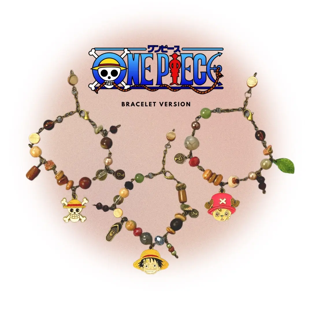 Gelang One Piece - One Piece Beads Bracelet by Kilau Pernik | Vol. 1 - Luffy / Chopper / Straw Hat Pirates