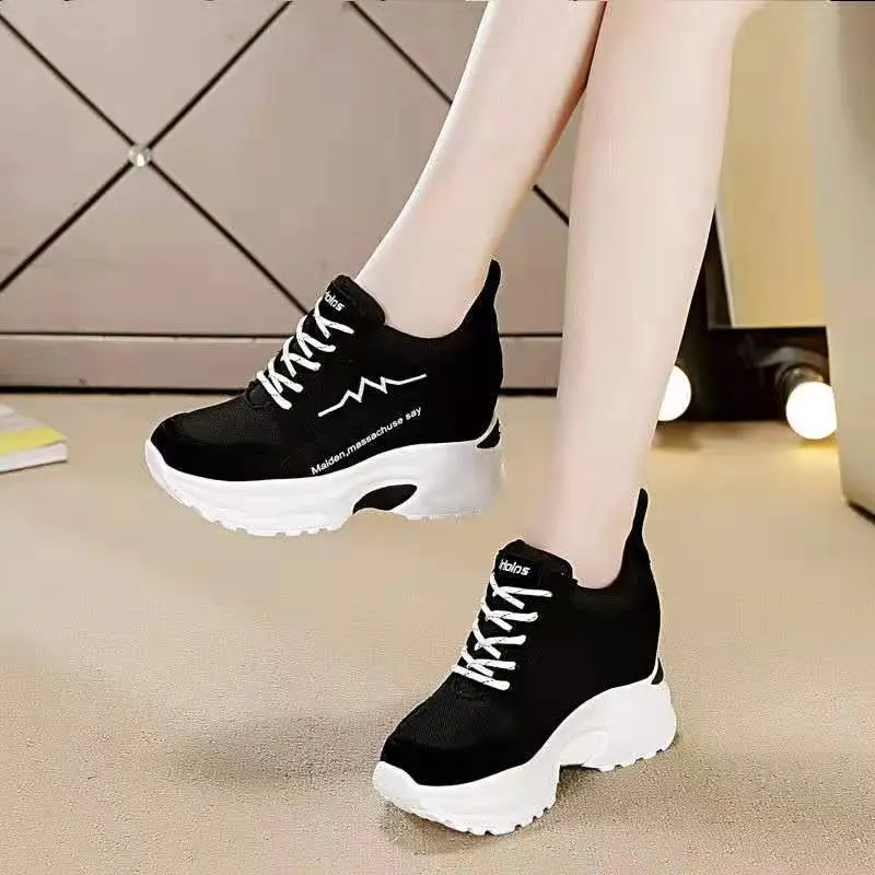 Giày Nữ, Đế Tăng Chiều Cao, Đế Mềm, Thoáng Khí, Thích Hợp Cho Tất Cả Các Mùa, Giày Nữ Mùa Đông, Dad Shoes, Thích Hợp Cho Học Sinh Nữ, Phong Cách Sneaker 2