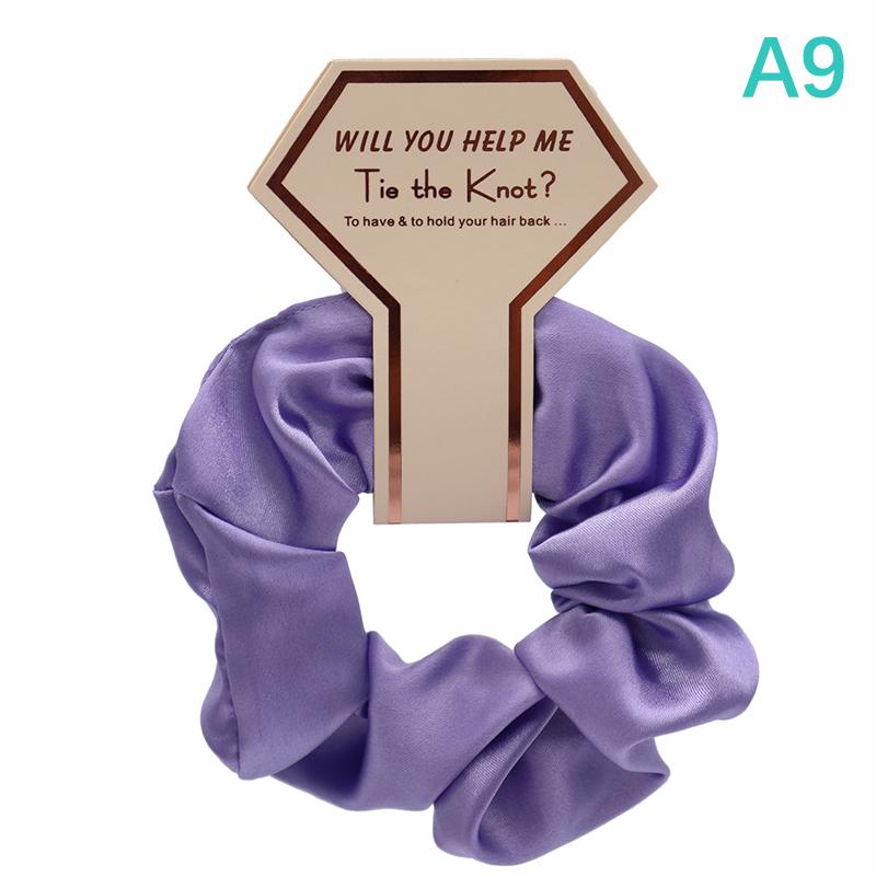 Product Introduction of 1Pcs Bridesmaid Gift Hair Scrunchies Bachelorette Party Bridal Shower Wedding Souvenir Team Bride To Be Haircircle Gift Souvenir For Guests 27