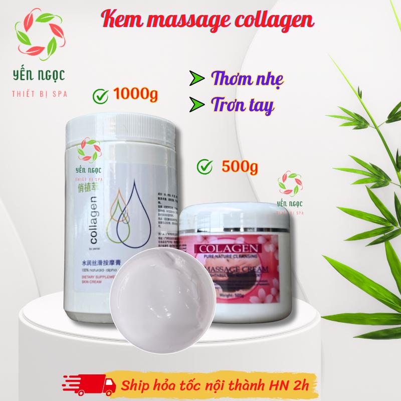 Kem massage collagen chuyên dụng cho spa hũ 500g và 1000g 0