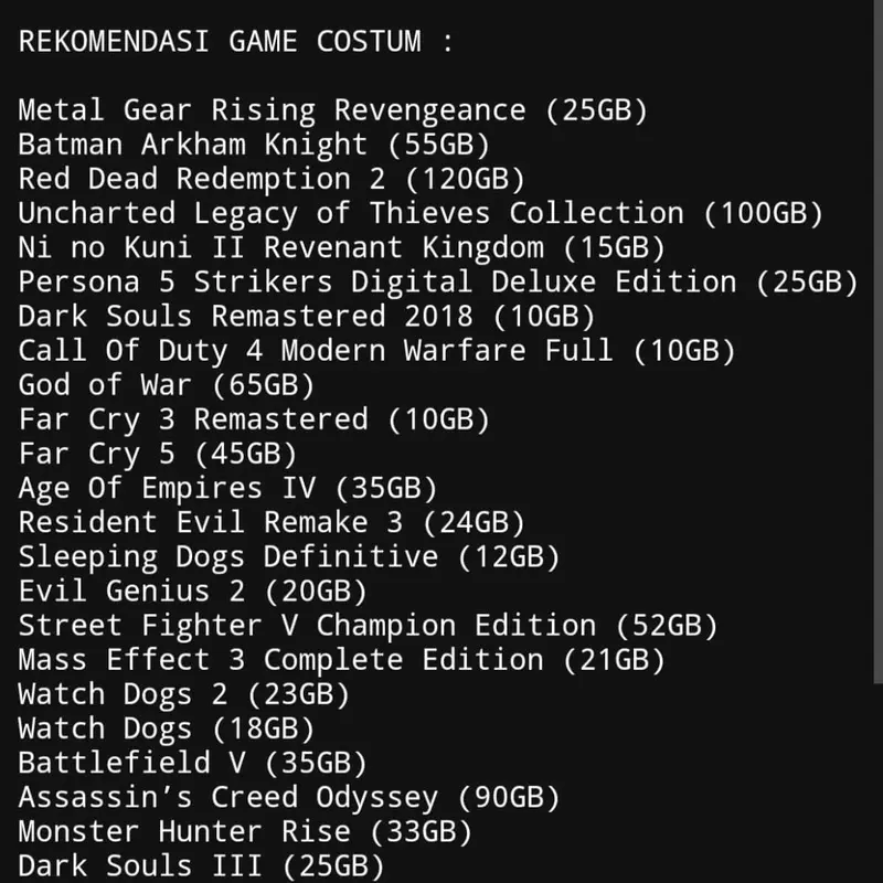 HDD internal PC Paket Full Game Pc 250GB/500GB/1TB Full Bebas Request - Gamepad 2
