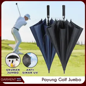 Payung Besar Jumbo Golf Anti UV Polos Muat 3 Orang