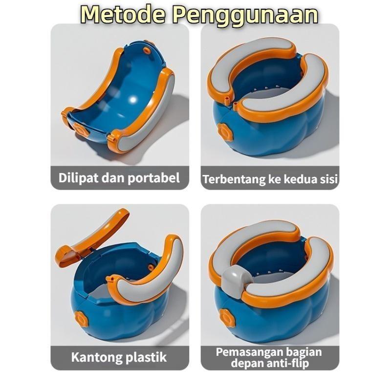 Product Introduction of Toilet Portable Anak Yang/Travel Baby Potty Toilet / Pispot Kekinian/Toilet Lipat untuk Balita Potty Portabel Anak Baby Potty Training Travel Potty Kursi 5