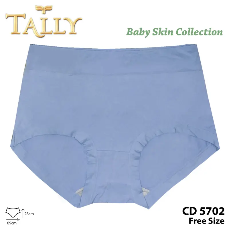TALLY 2 Pcs CD 5702 Celana Dalam Wanita / Cewek Bahan Katun Baby Skin Fit to L - XL Collection 2
