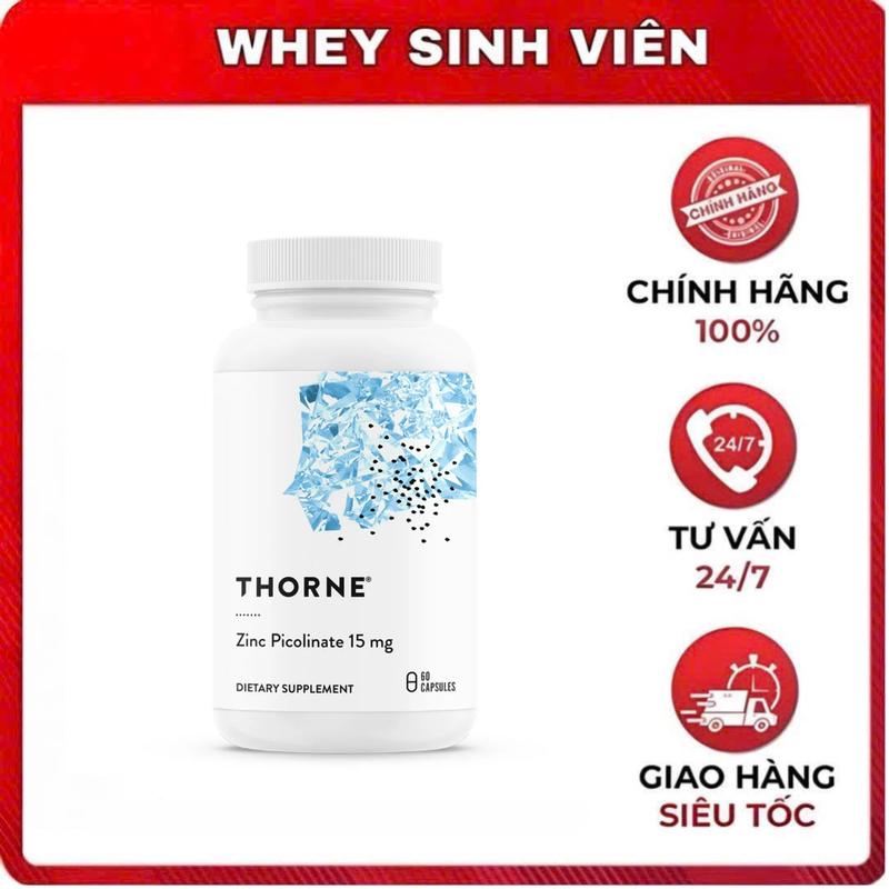 Chính hãng Viên Uống Bổ Sung Kẽm Thorne Zinc Picolinate 15mg 60 viên tại WheySinhVien Vn