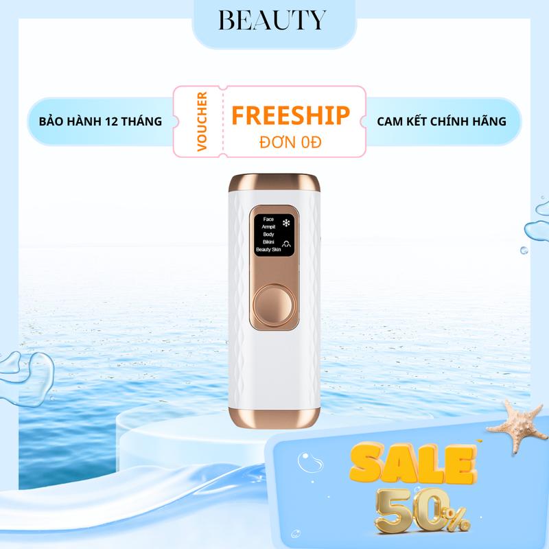 Máy Triệt Lông Toàn Thân Đa Năng Mini 5 Cấp Độ Trẻ Hóa Da Wax Lông Mặt Body Bikini Làm Đẹp Da Dưỡng Da Body