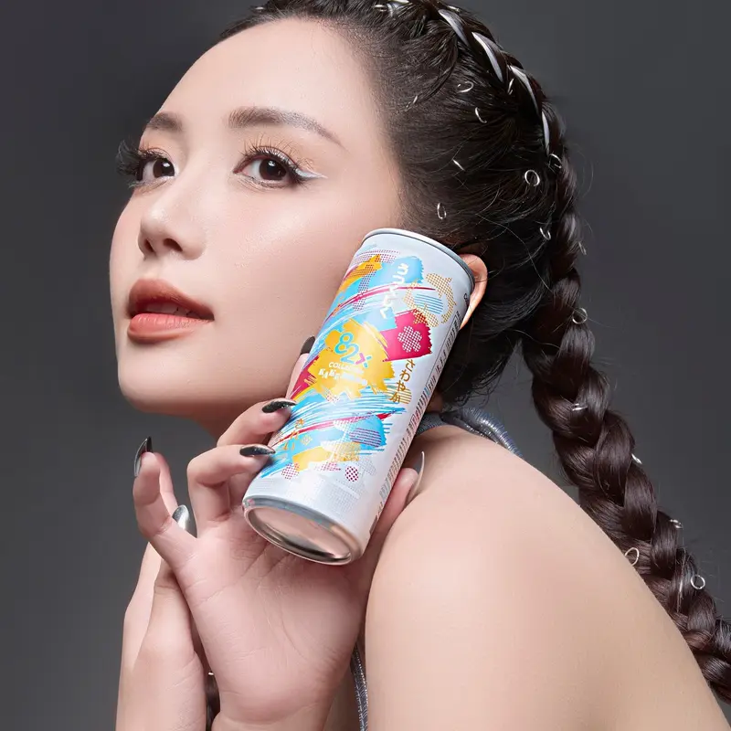 Pack 3 lon Thực phẩm bổ sung Collagen beauty drink 500 miligram miixed with Vitamin C 70 miligram, pink guava flavor (82X KAKEMONO BRAND) 4