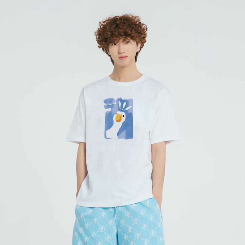  Áo Thun Nam Nữ Form Rộng Cotton Tay Lỡ  Áo Phông Cổ Tròn Basic Tee Oversize Trend Hè - Vịt !! 