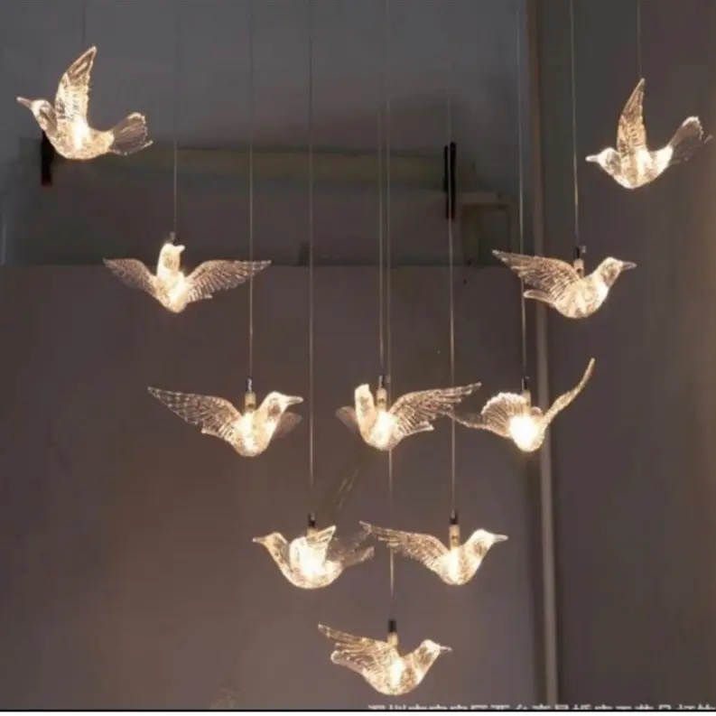 Lampu Dekorasi burung (1set :10pcs) Lampu Hias / Lampu Dekorasi / Lampu Gantung / Lampu Pernikahan