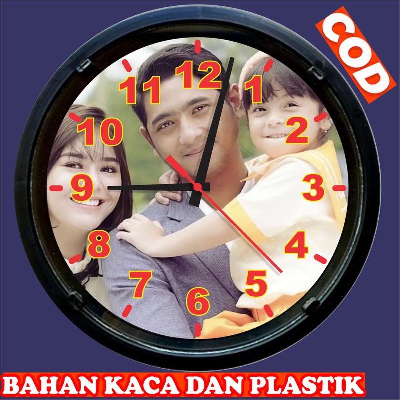 jam dinding ikatan cinta andin aldebaran dan keluarga terbaru bisa tempel tembok dan tempel dinding murah cod gratis ongkir, bisa custom gambar suka-suka , diameter 20cm Plastik 3