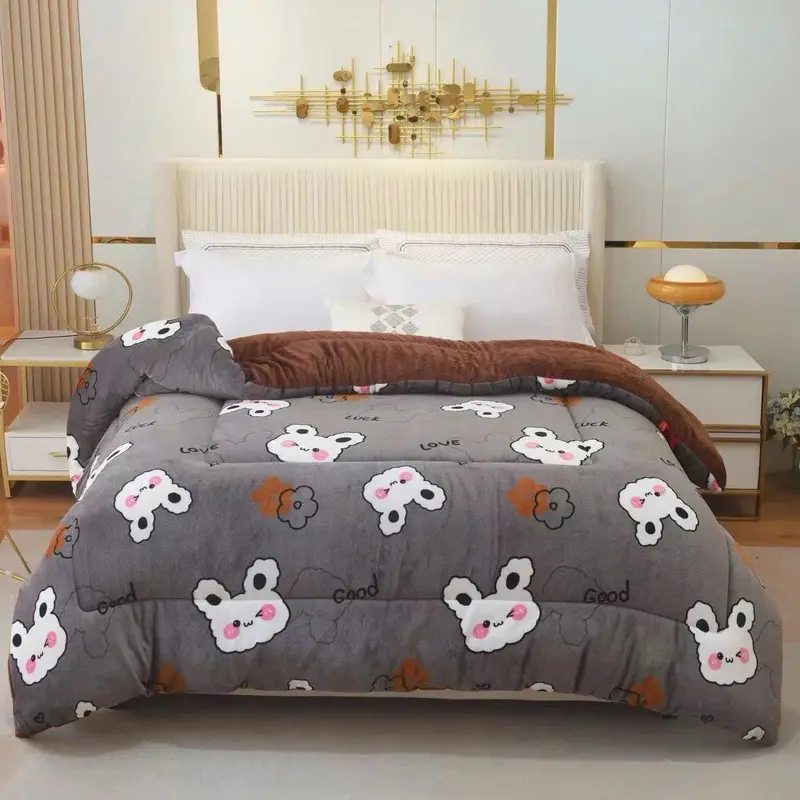 Chăn Lông Cừu Yuki Xuất Nhật Nặng 3,5 kg, Mền YUKI Dày Mịn Kích Thước 2mx2m3 chan long ấm nhung tam ngủ đông 3