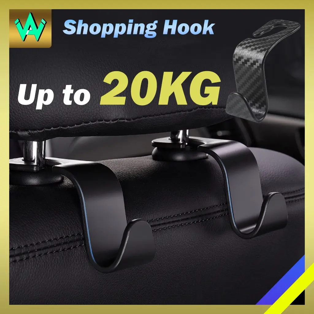 Cangkuk Barang Kereta Kerusi Car Seat Hook Hanger Car Hook Headrest Backseat Hanger Accessories Automotive Interior